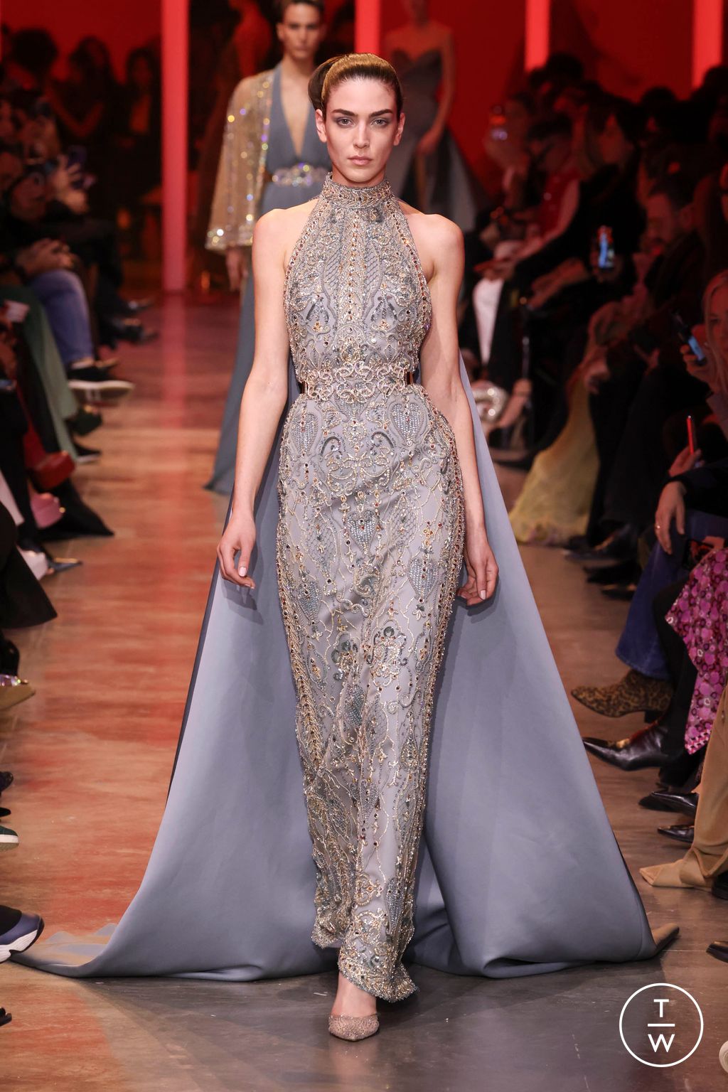 Fashion Week Paris Spring/Summer 2024 look 44 from the Elie Saab collection couture