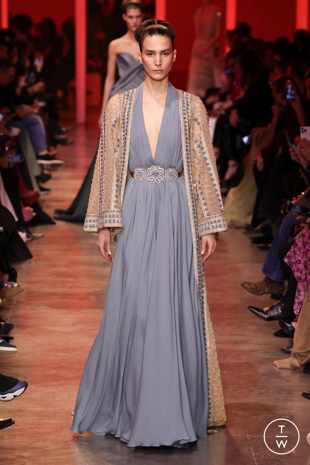 Fashion Week Paris Spring/Summer 2024 look 45 from the Elie Saab collection couture