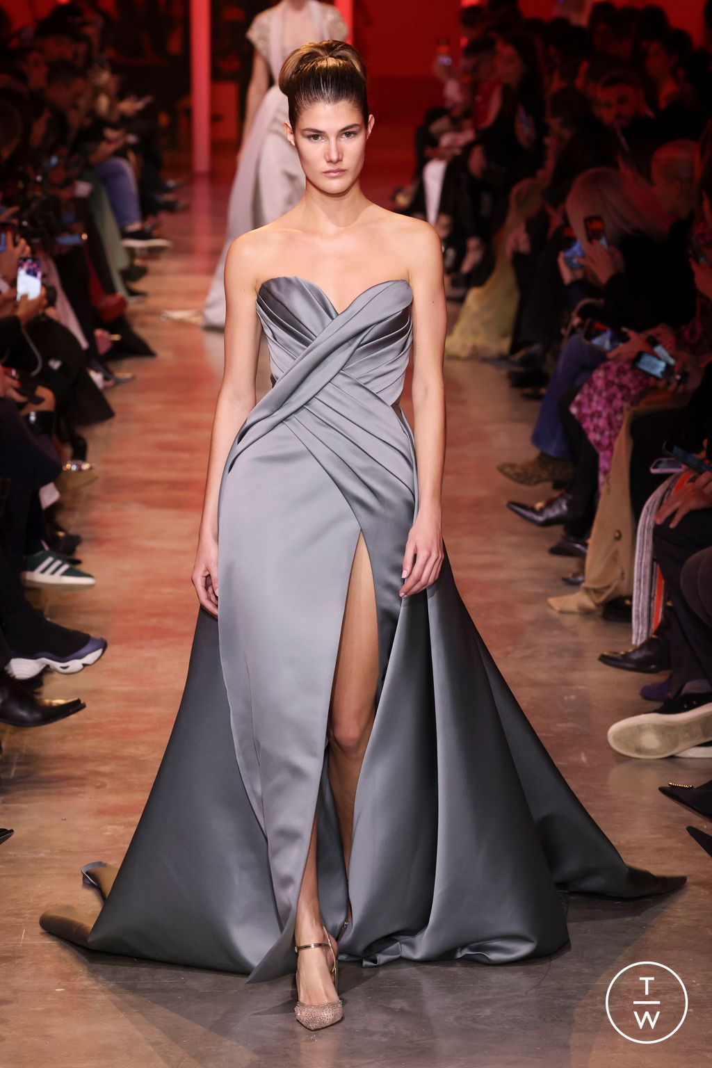 Fashion Week Paris Spring/Summer 2024 look 46 from the Elie Saab collection couture