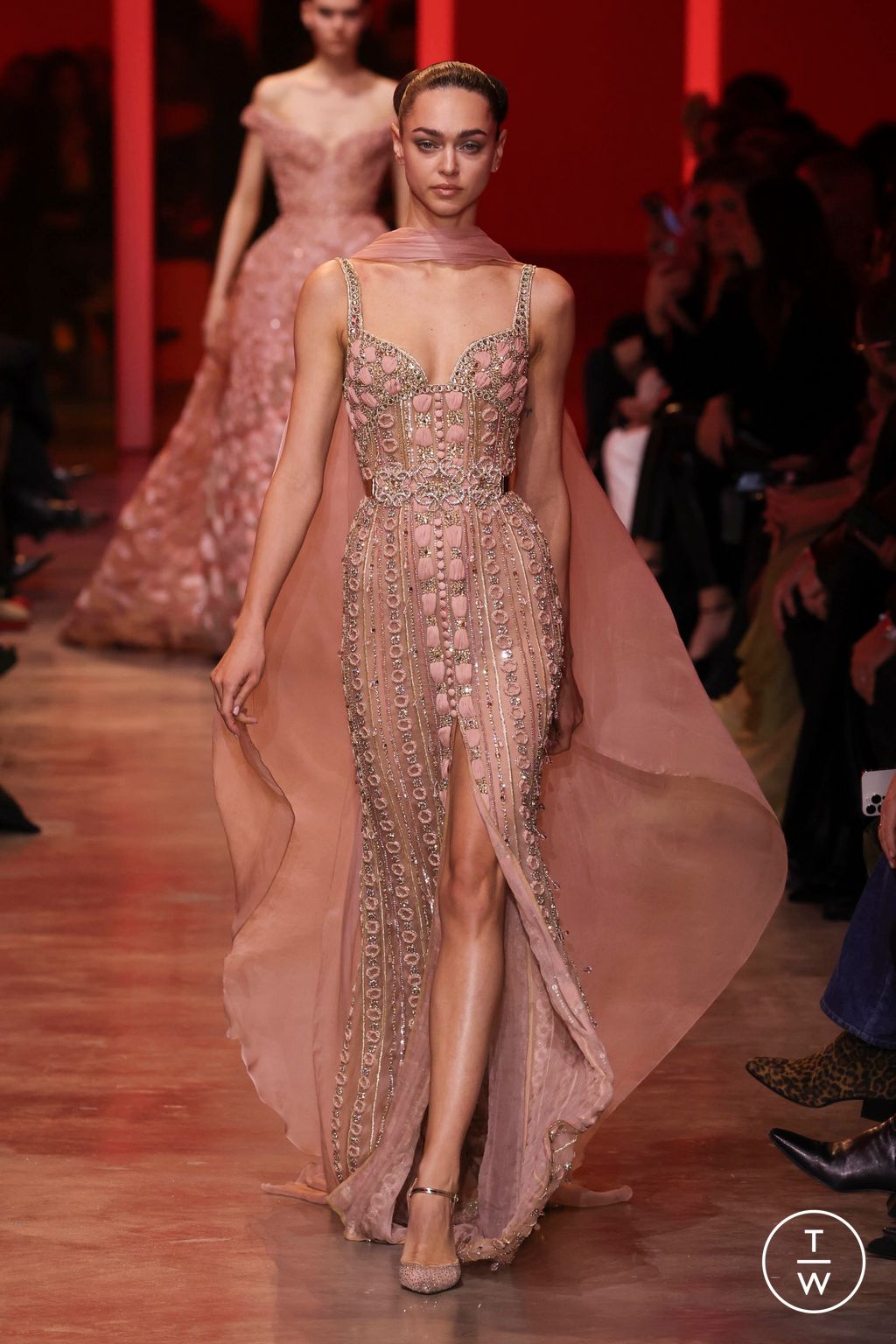 Fashion Week Paris Spring/Summer 2024 look 52 from the Elie Saab collection couture