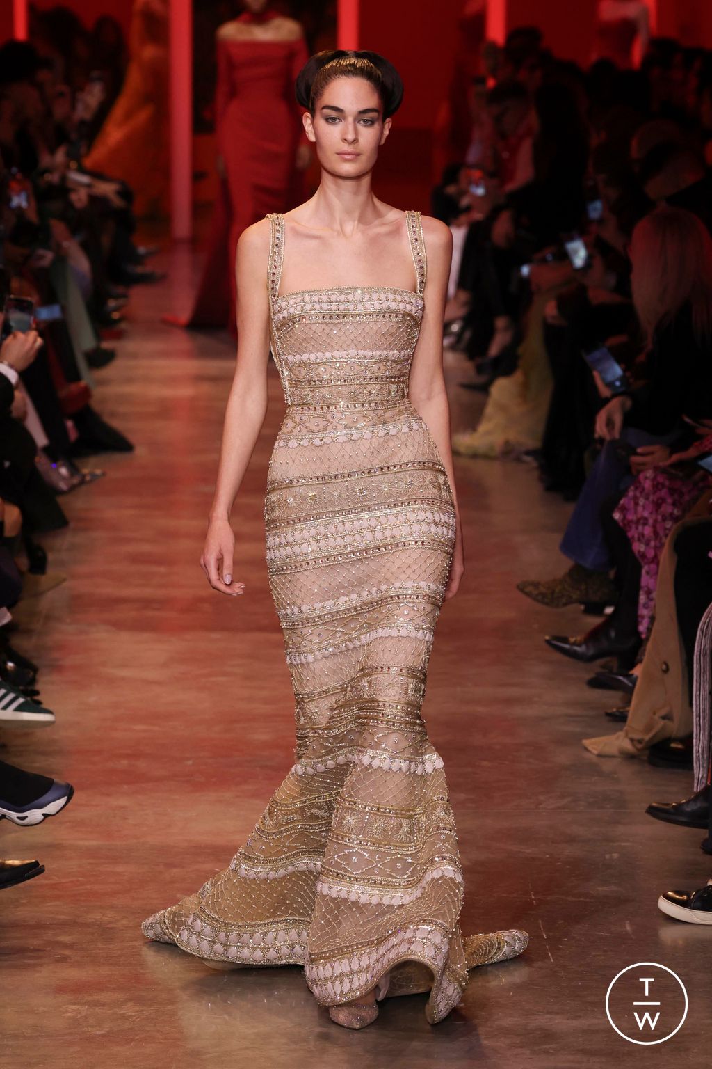 Fashion Week Paris Spring/Summer 2024 look 56 from the Elie Saab collection couture