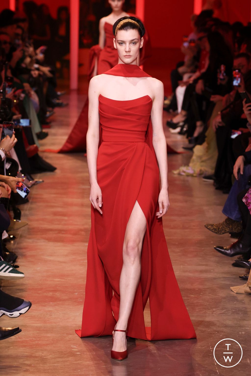 Fashion Week Paris Spring/Summer 2024 look 58 from the Elie Saab collection couture