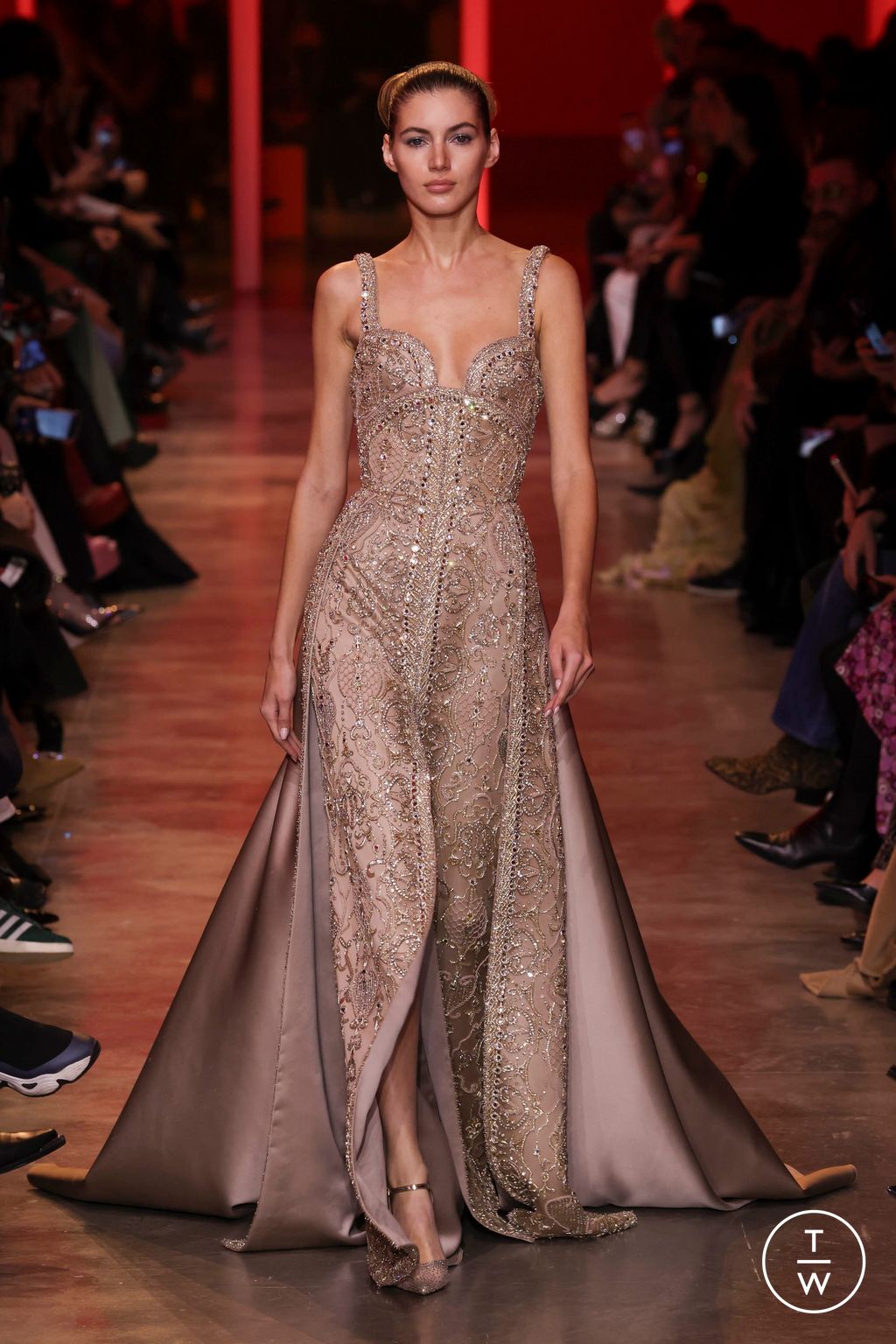 Fashion Week Paris Spring/Summer 2024 look 62 from the Elie Saab collection couture