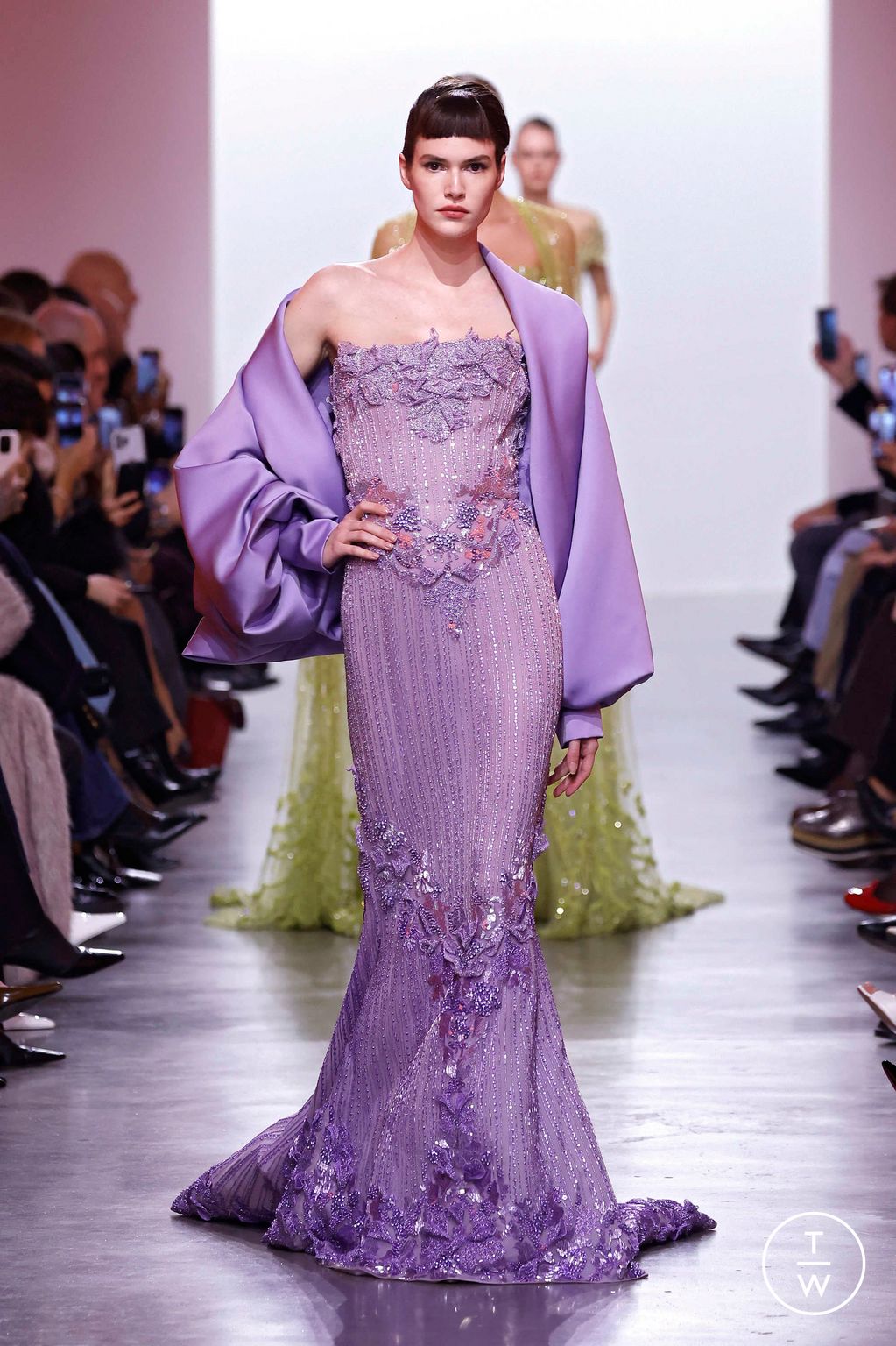 Fashion Week Paris Spring/Summer 2025 look 9 from the Elie Saab collection couture