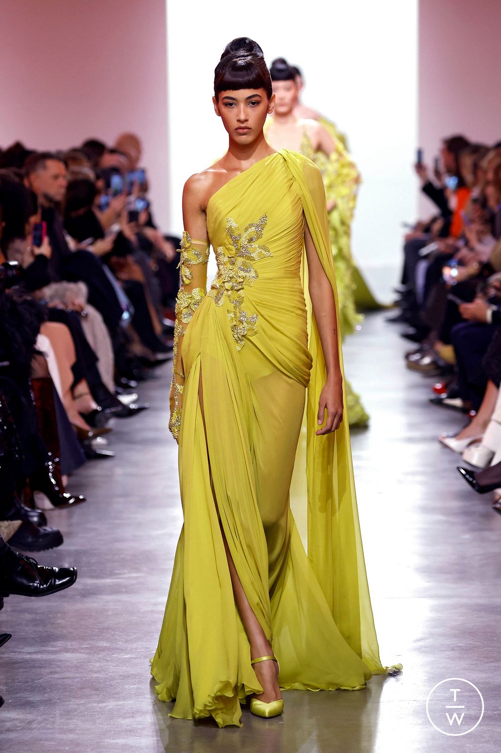 Fashion Week Paris Spring/Summer 2025 look 34 from the Elie Saab collection couture