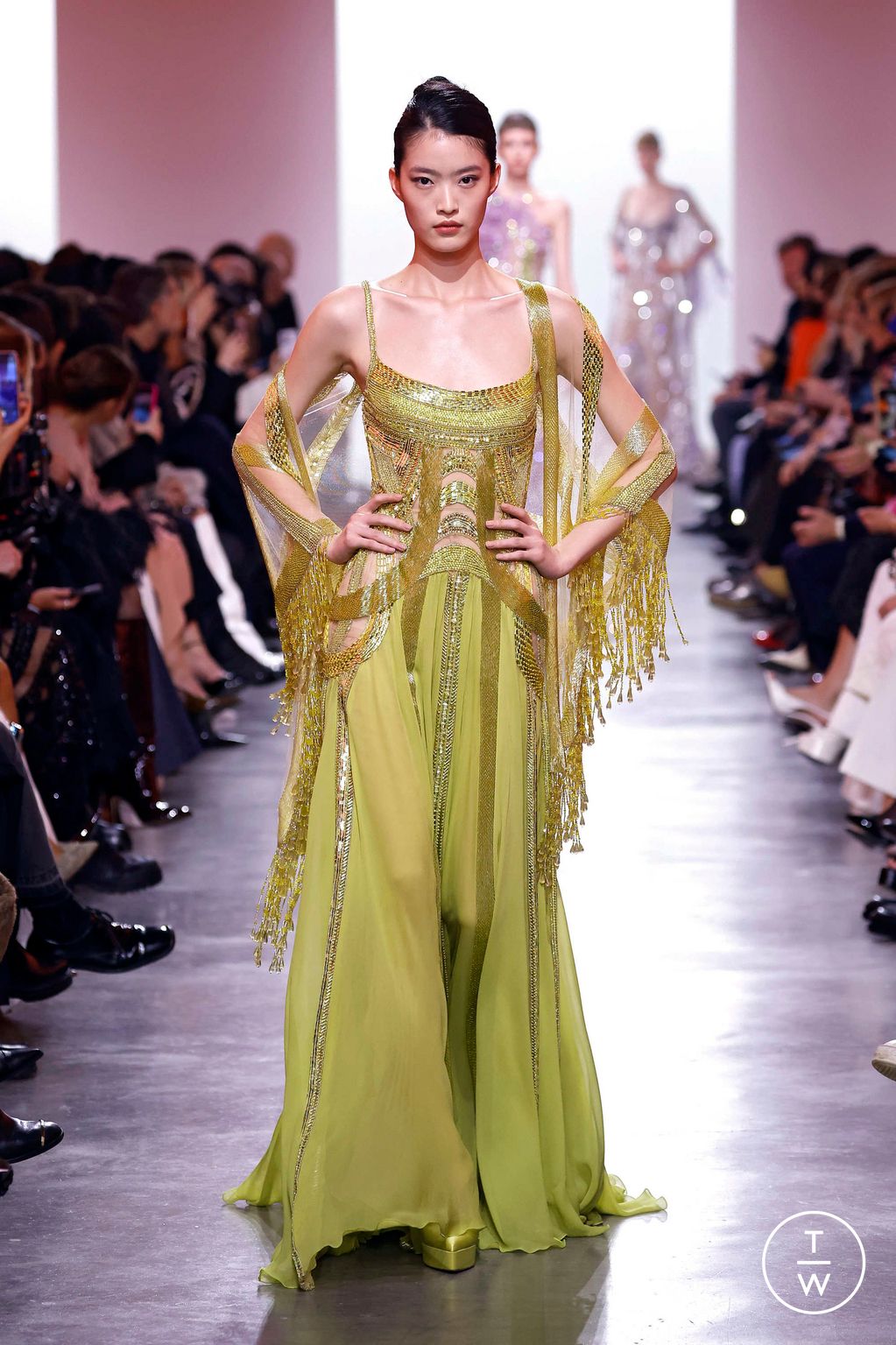 Fashion Week Paris Spring/Summer 2025 look 37 de la collection Elie Saab couture