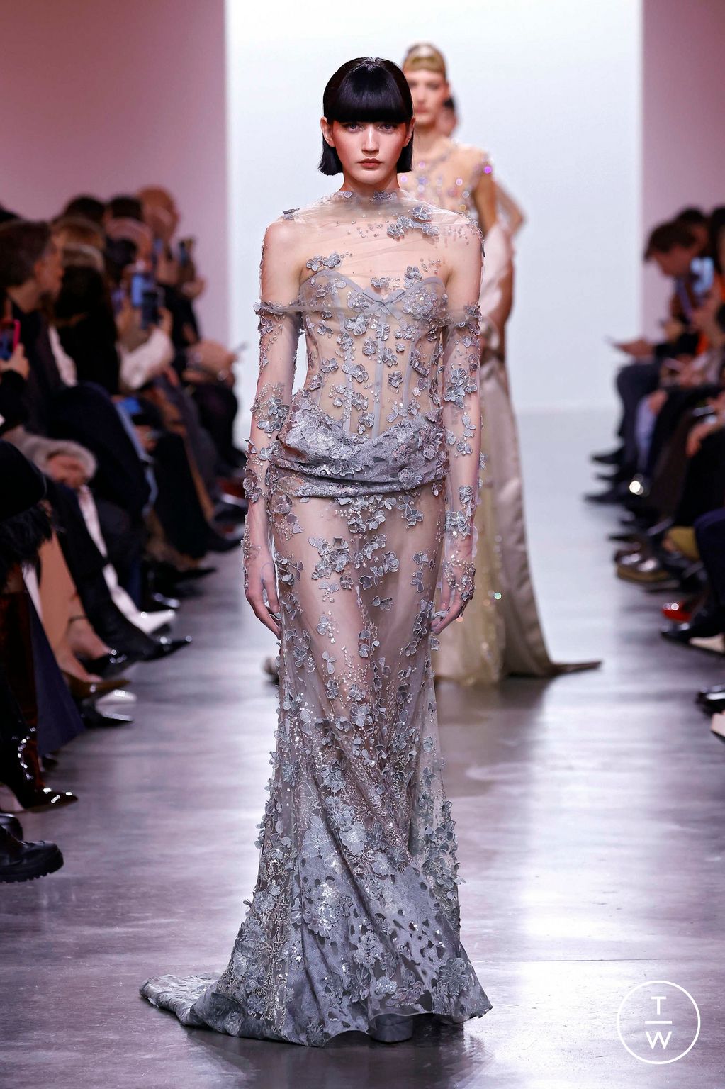 Fashion Week Paris Spring/Summer 2025 look 48 from the Elie Saab collection couture