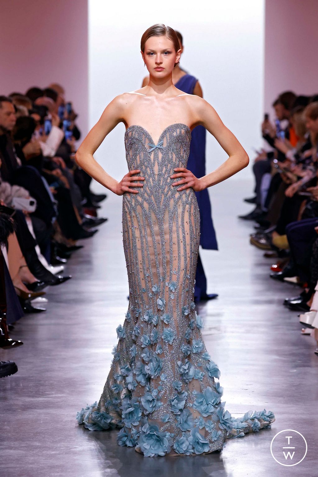 Fashion Week Paris Spring/Summer 2025 look 51 from the Elie Saab collection couture