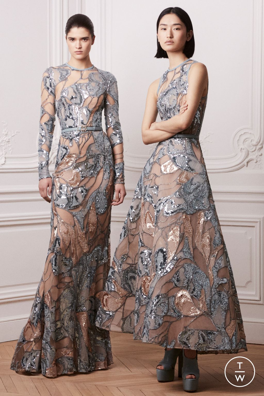 Fashion Week Paris Pre-Fall 2024 look 44 from the Elie Saab collection 女装