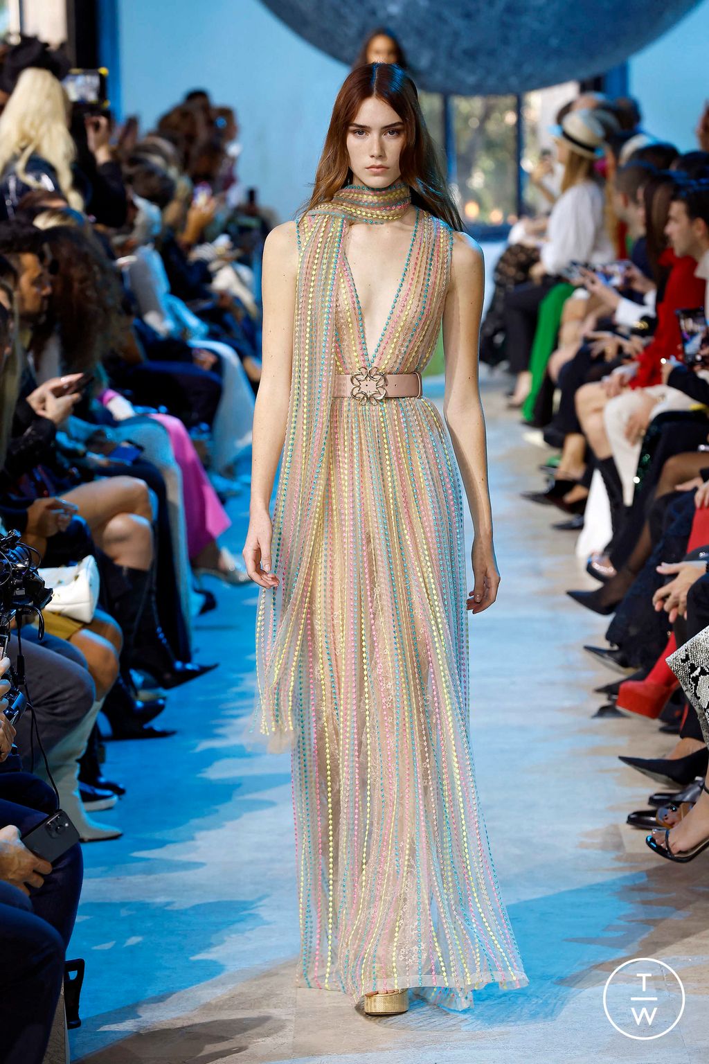 Fashion Week Paris Spring/Summer 2024 look 45 from the Elie Saab collection womenswear