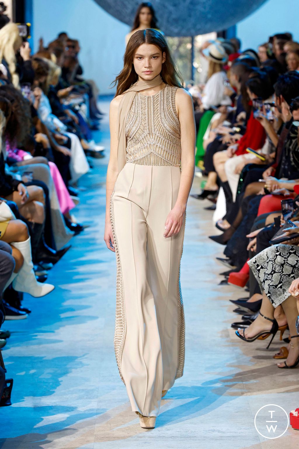 Fashion Week Paris Spring/Summer 2024 look 50 from the Elie Saab collection womenswear