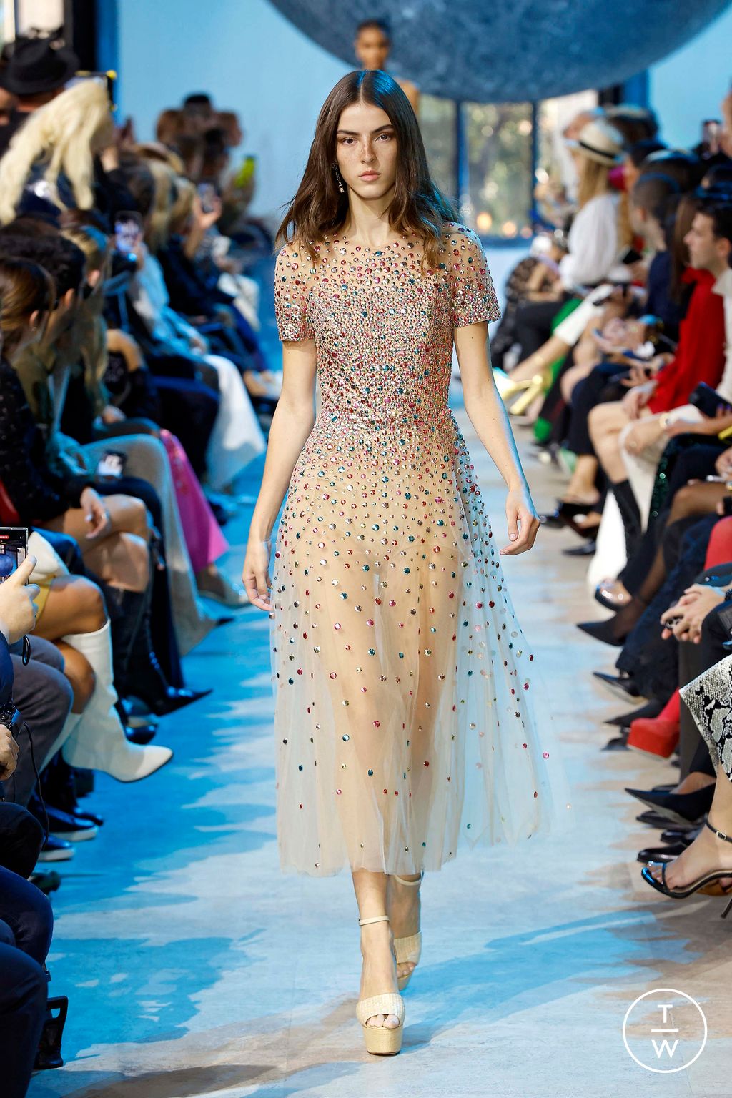 Fashion Week Paris Spring/Summer 2024 look 55 from the Elie Saab collection womenswear