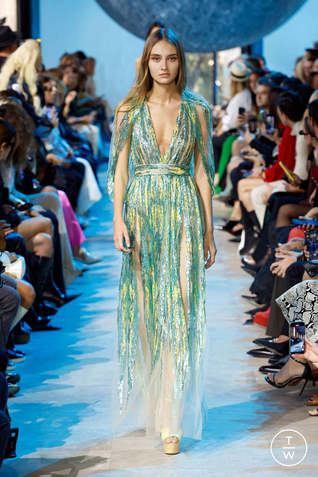 Fashion Week Paris Spring/Summer 2024 look 66 from the Elie Saab collection womenswear