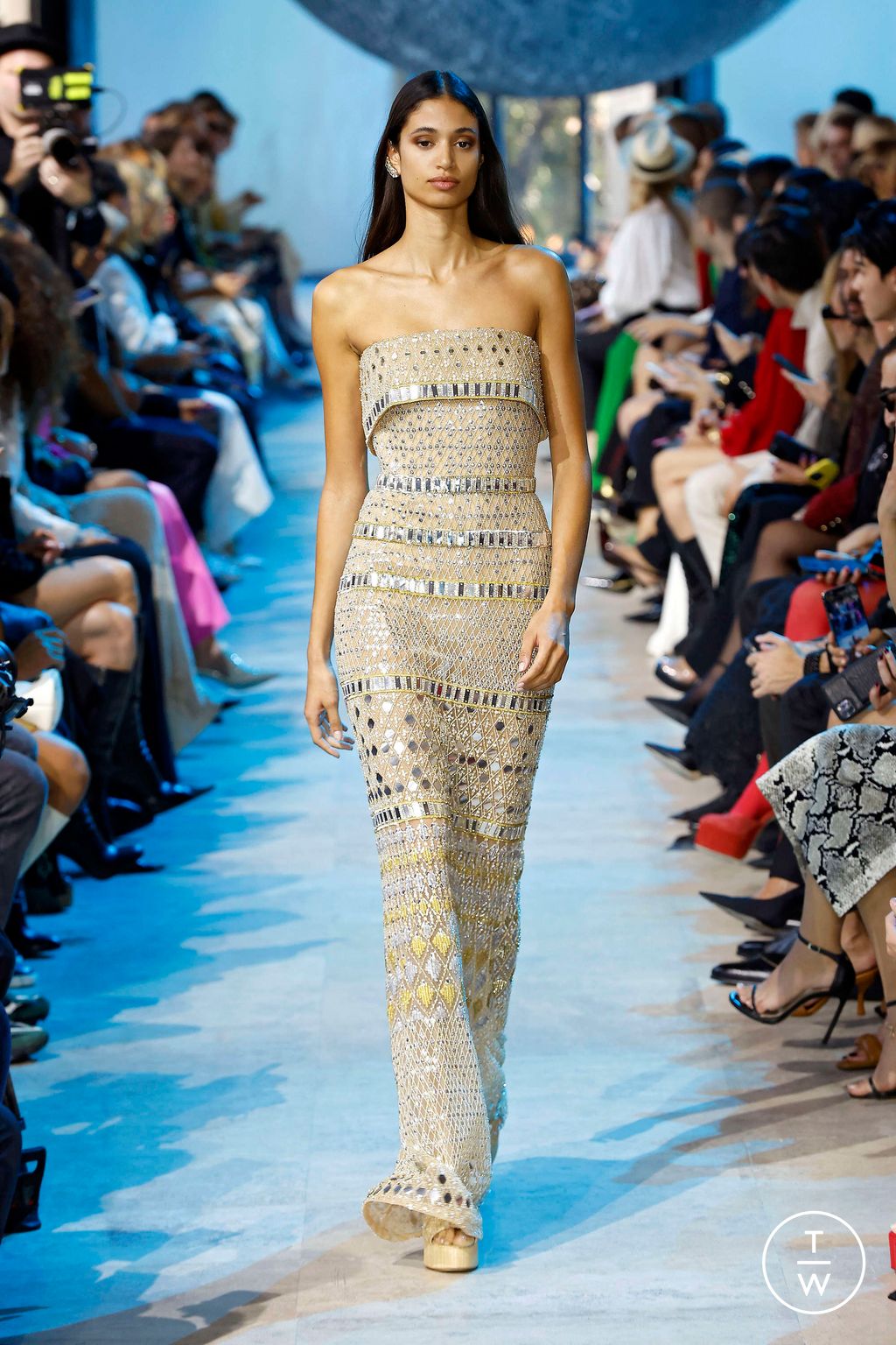 Fashion Week Paris Spring/Summer 2024 look 67 from the Elie Saab collection womenswear