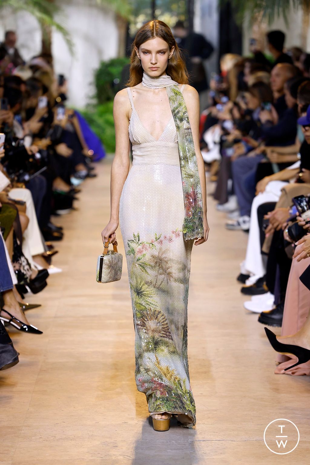 Fashion Week Paris Spring/Summer 2025 look 26 from the Elie Saab collection womenswear