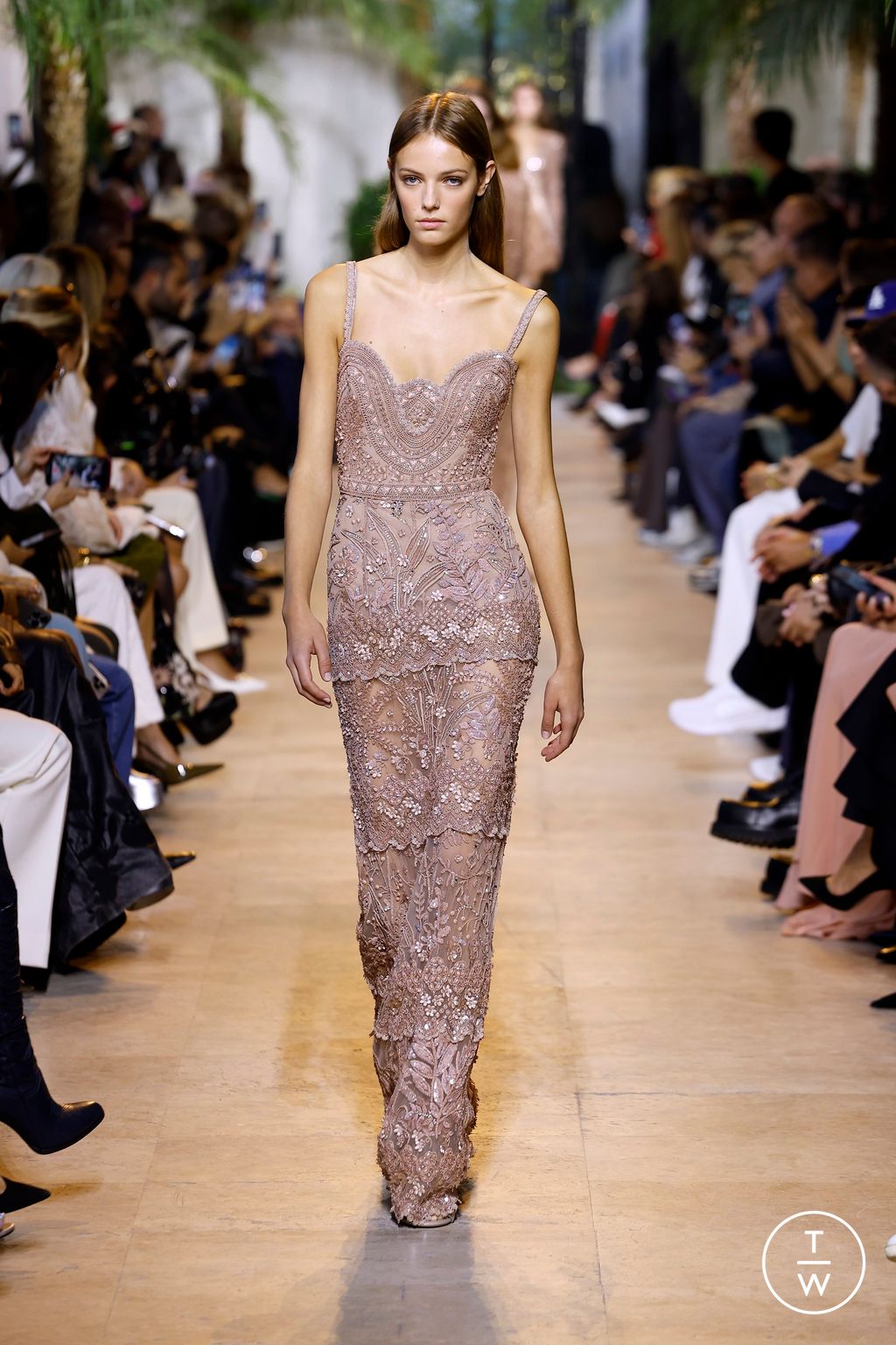 Fashion Week Paris Spring-Summer 2025 look 41 from the Elie Saab collection womenswear