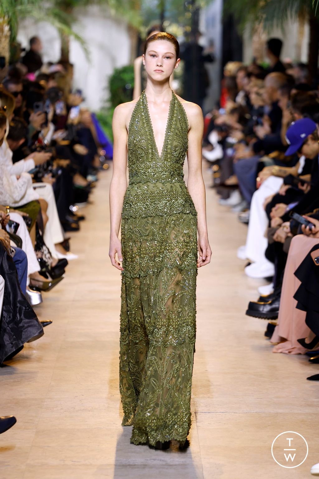 Fashion Week Paris Spring/Summer 2025 look 44 from the Elie Saab collection womenswear