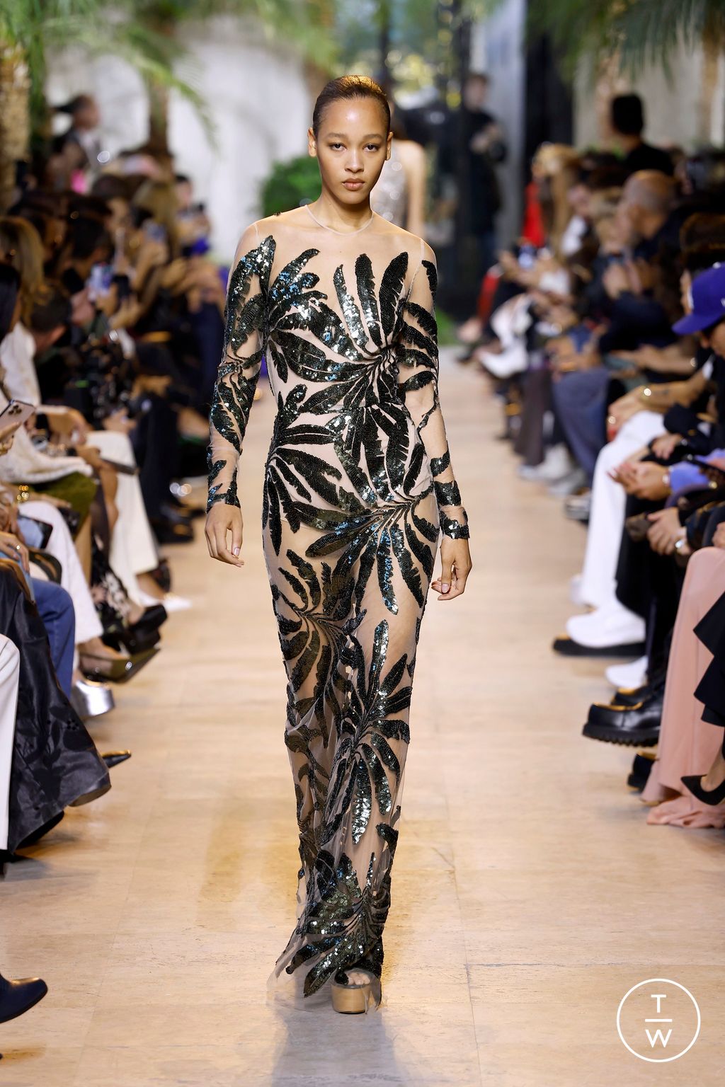 Fashion Week Paris Spring/Summer 2025 look 46 from the Elie Saab collection womenswear