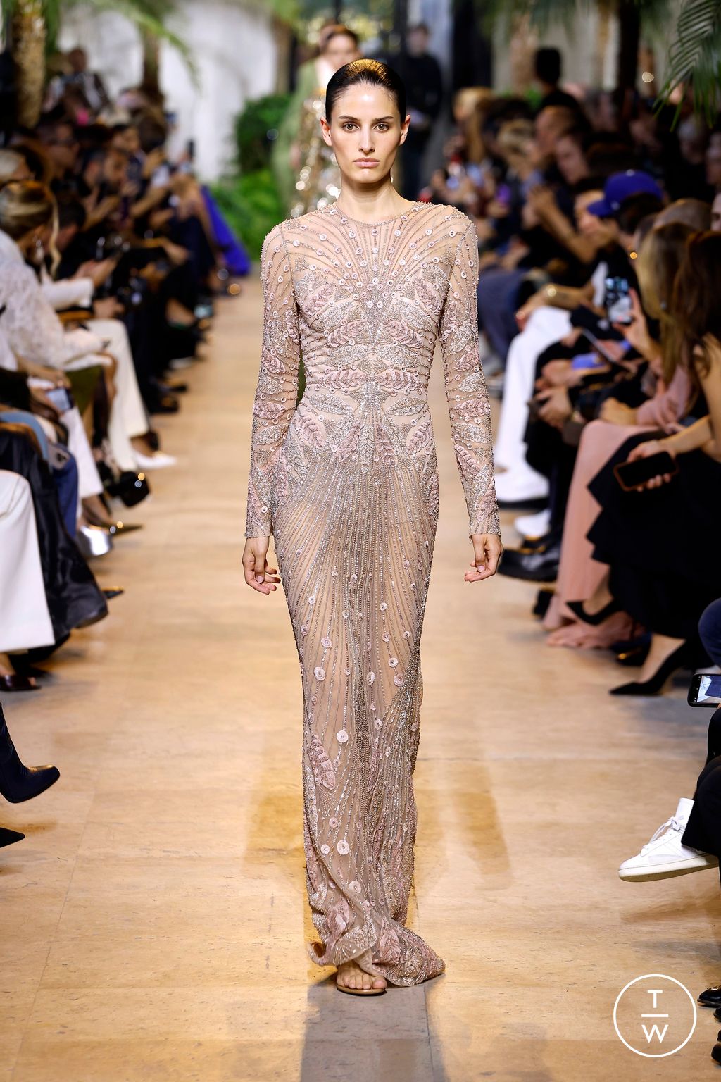 Fashion Week Paris Spring/Summer 2025 look 49 from the Elie Saab collection womenswear