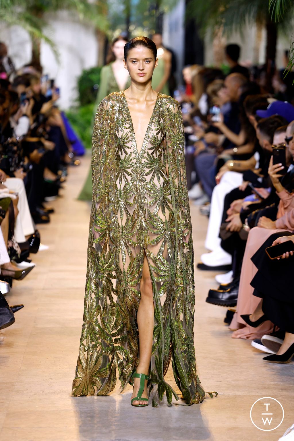Fashion Week Paris Spring/Summer 2025 look 50 from the Elie Saab collection womenswear