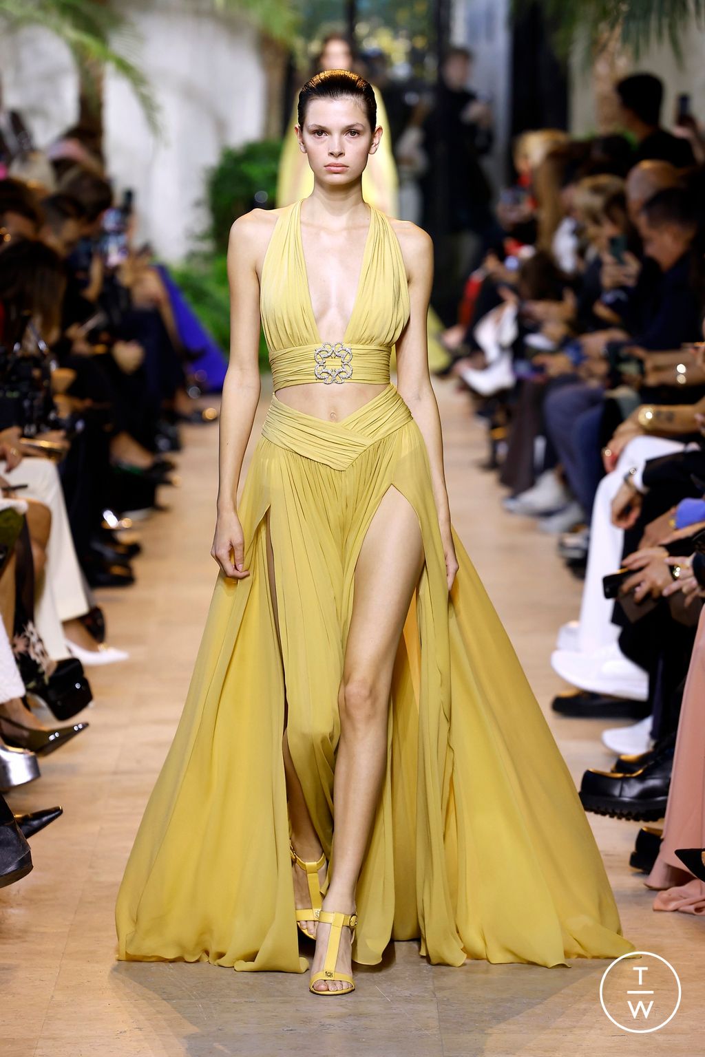 Fashion Week Paris Spring-Summer 2025 look 54 from the Elie Saab collection womenswear