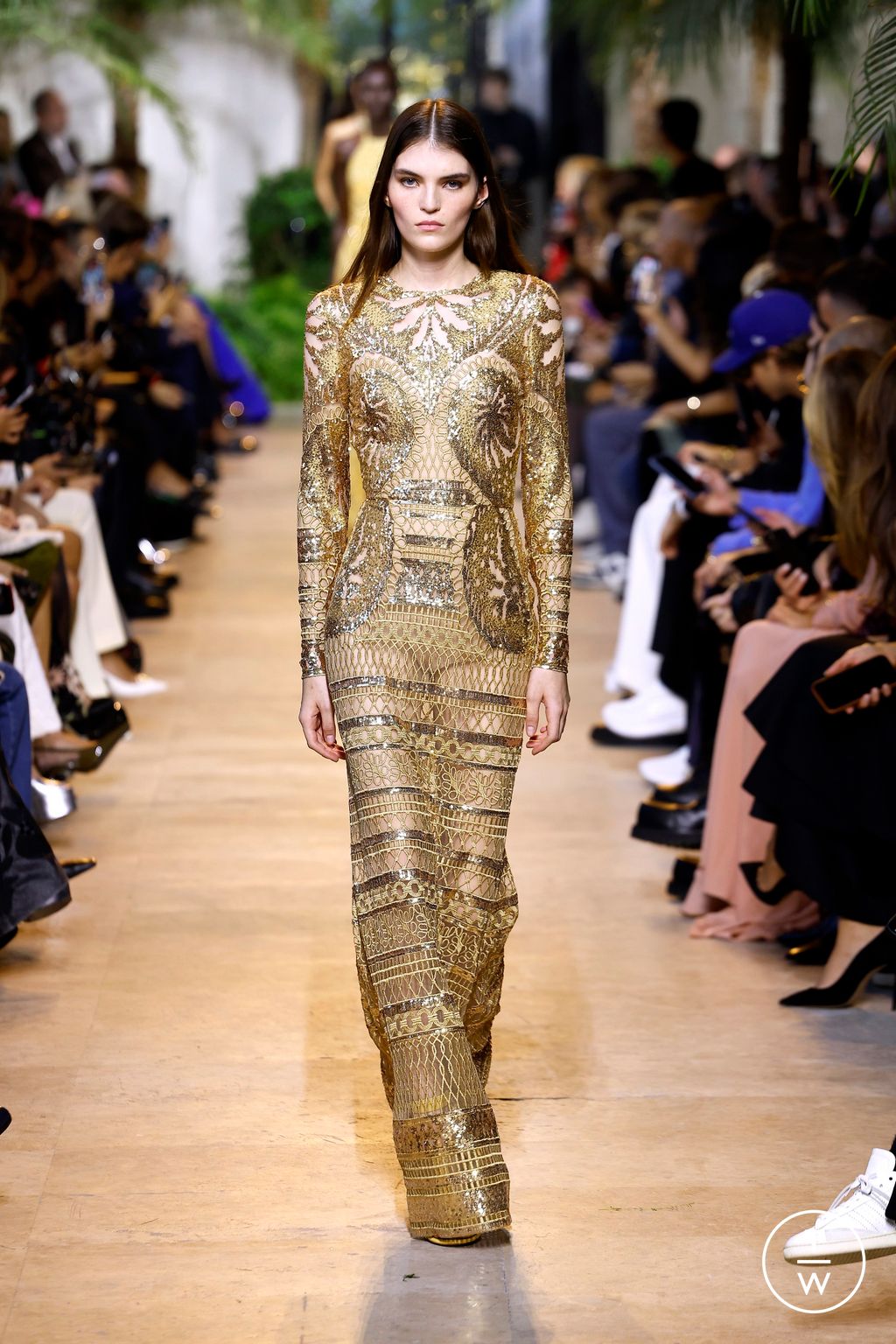 Fashion Week Paris Spring/Summer 2025 look 56 from the Elie Saab collection womenswear