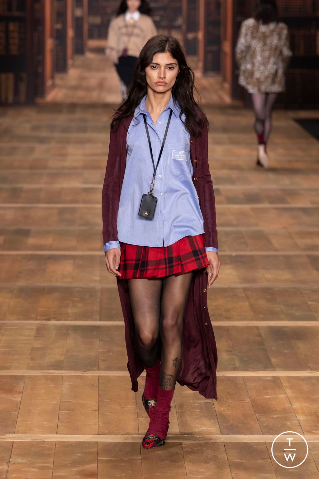 Fashion Week Milan Fall/Winter 2024 look 25 from the Elisabetta Franchi collection womenswear