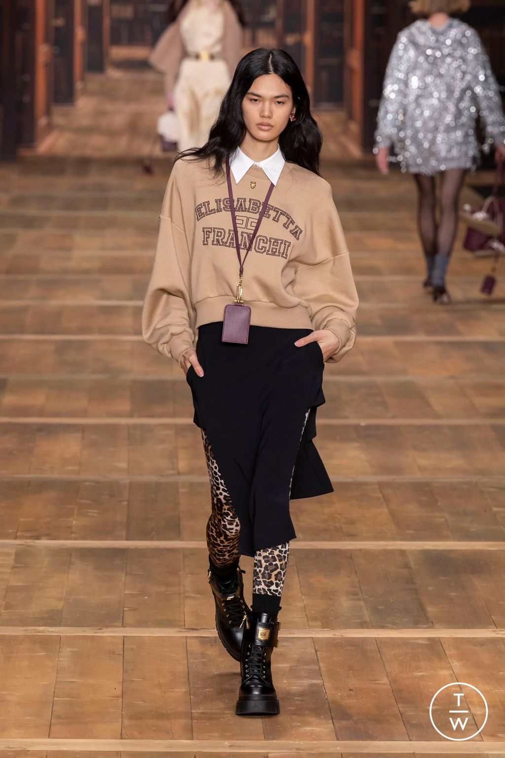 Fashion Week Milan Fall/Winter 2024 look 26 from the Elisabetta Franchi collection 女装