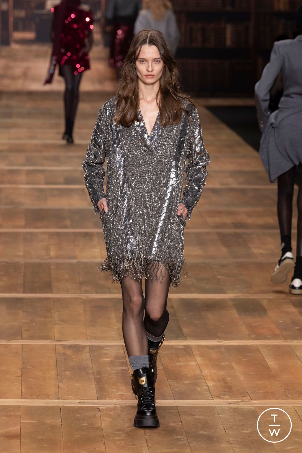 Fashion Week Milan Fall/Winter 2024 look 46 from the Elisabetta Franchi collection 女装