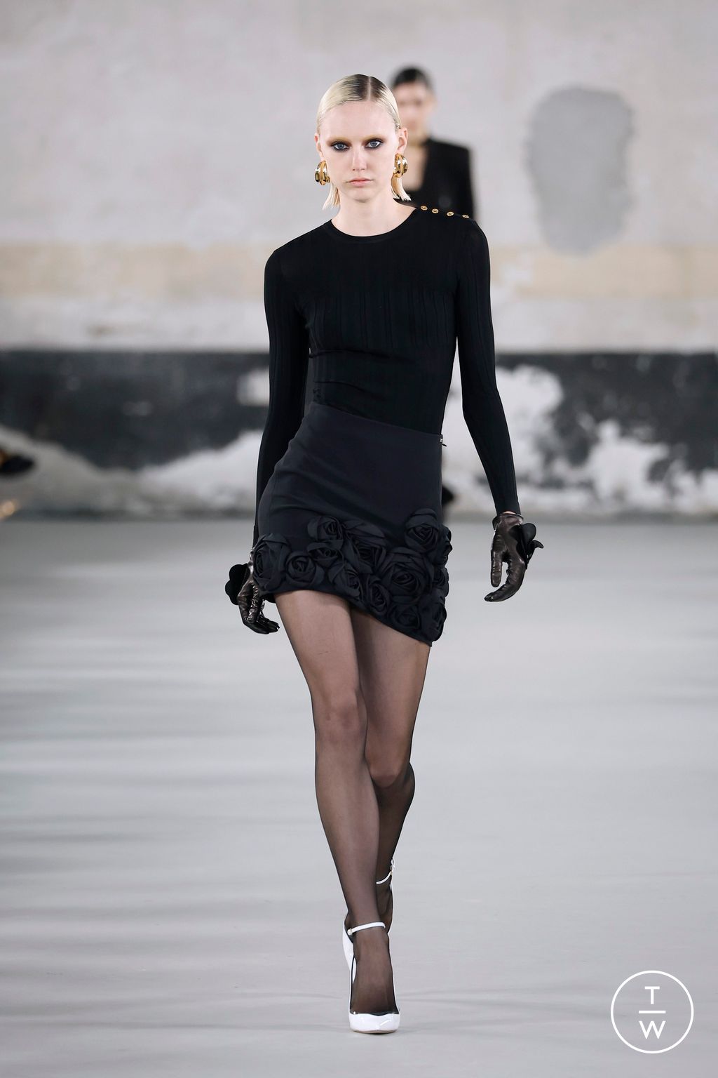 Fashion Week Milan Spring-Summer 2025 look 14 from the Elisabetta Franchi collection womenswear
