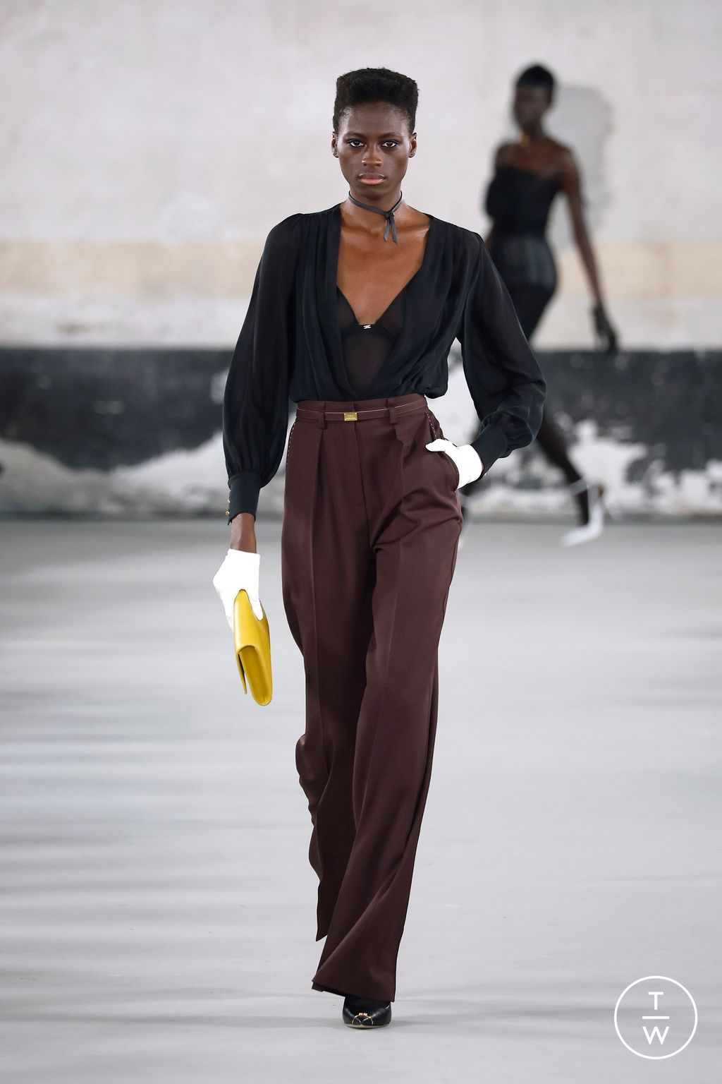 Fashion Week Milan Spring-Summer 2025 look 18 from the Elisabetta Franchi collection womenswear