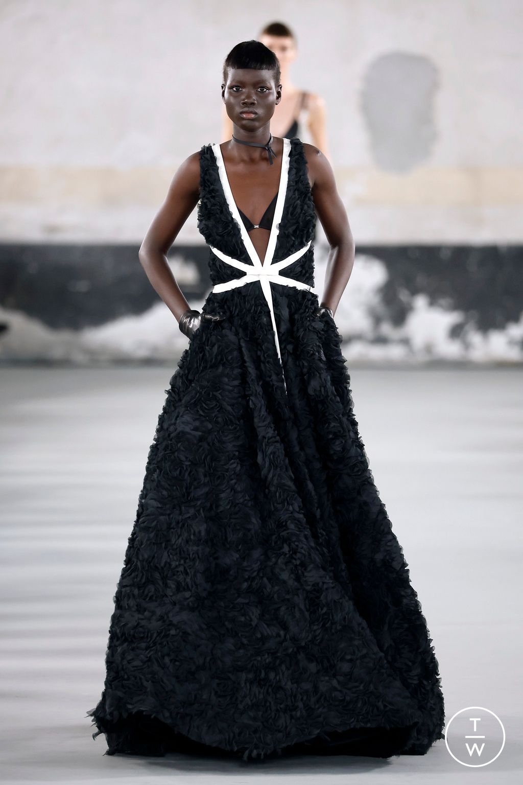 Fashion Week Milan Spring/Summer 2025 look 43 from the Elisabetta Franchi collection womenswear