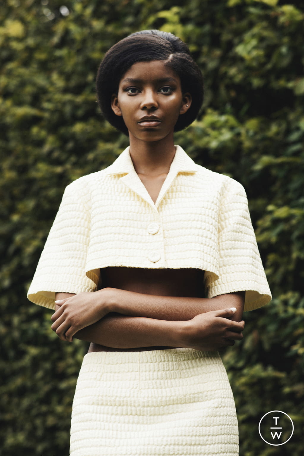 Fashion Week London Spring/Summer 2022 look 4 from the Emilia Wickstead collection womenswear