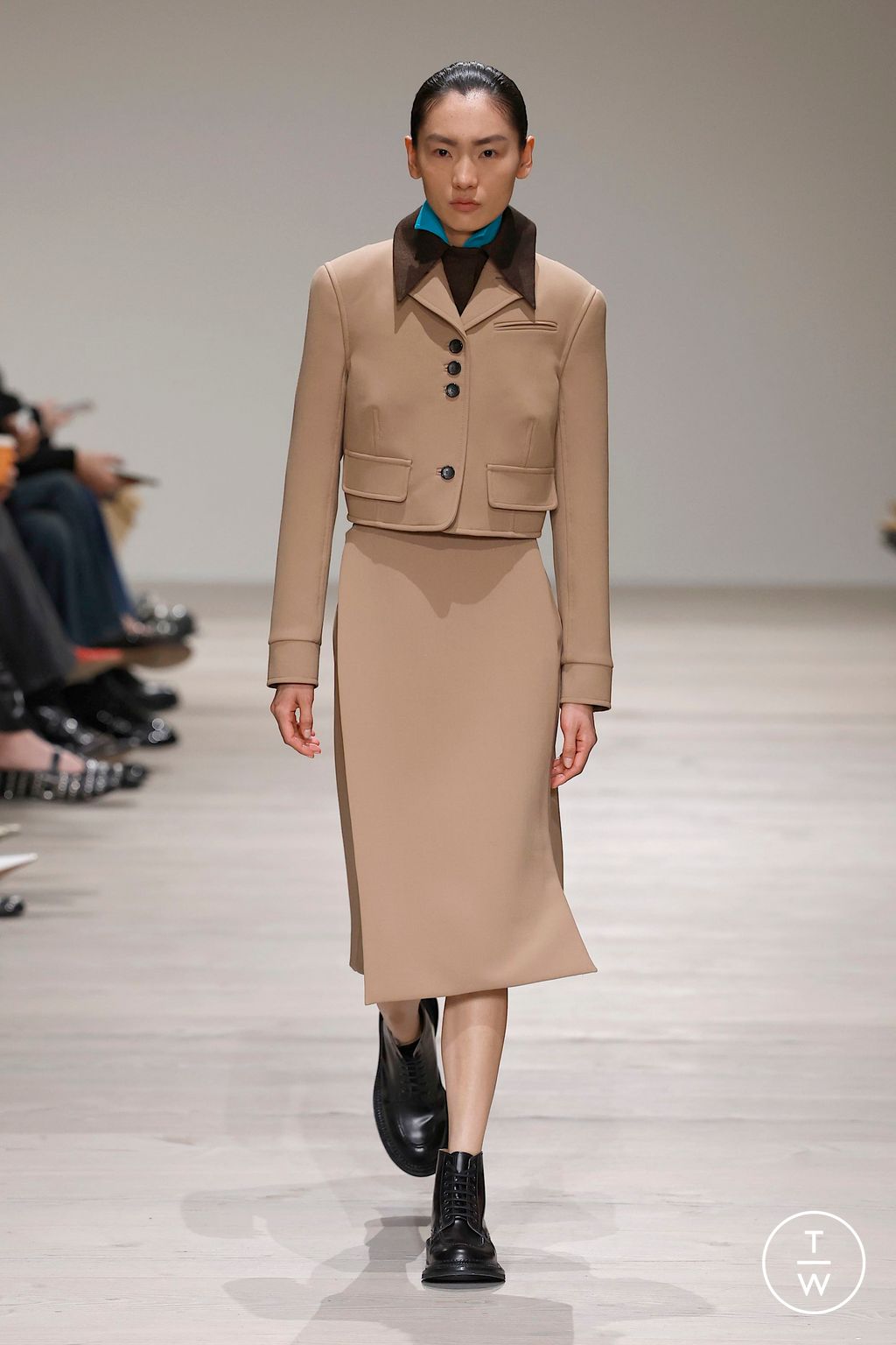 Fashion Week London Fall/Winter 2025 look 4 from the Emilia Wickstead collection womenswear