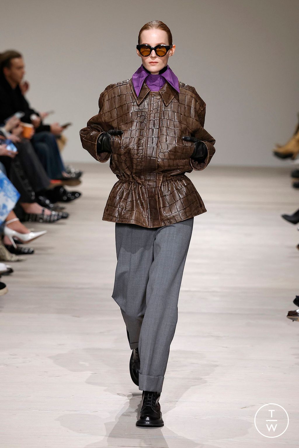 Fashion Week London Fall/Winter 2025 look 5 from the Emilia Wickstead collection womenswear