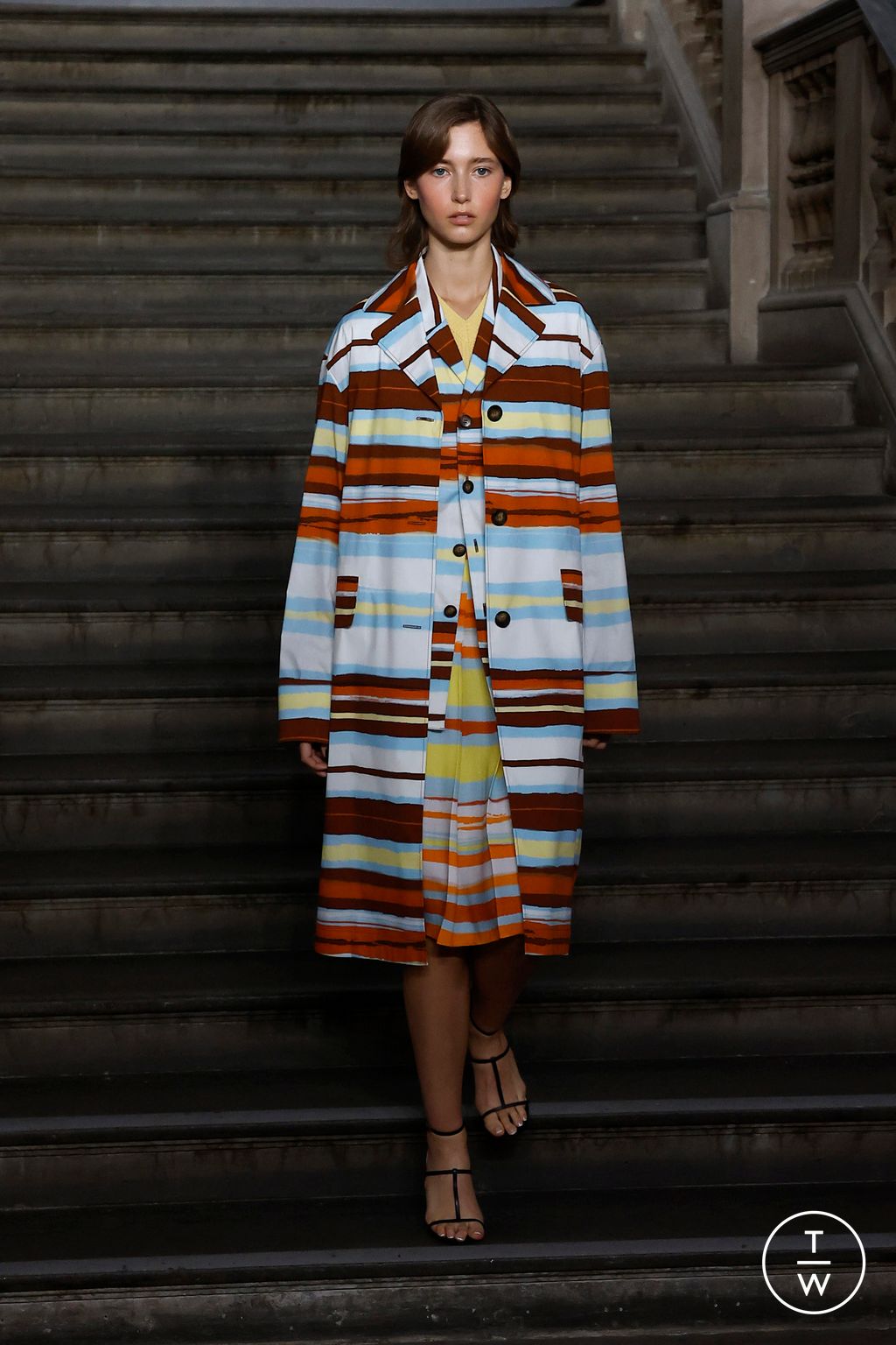 Fashion Week London Spring/Summer 2024 look 1 from the Emilia Wickstead collection womenswear
