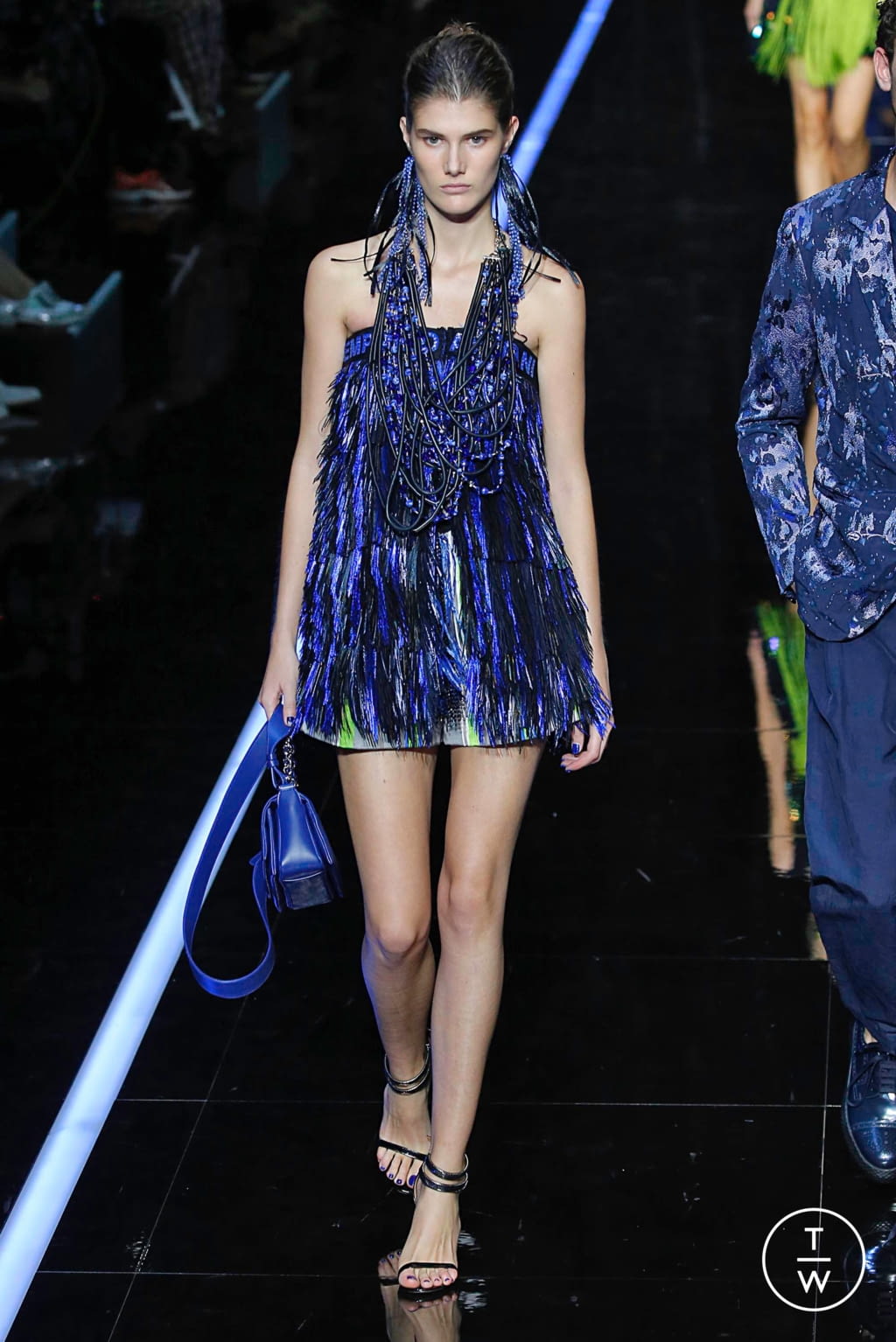 Fashion Week Milan Spring/Summer 2019 look 160 from the Emporio Armani collection 女装