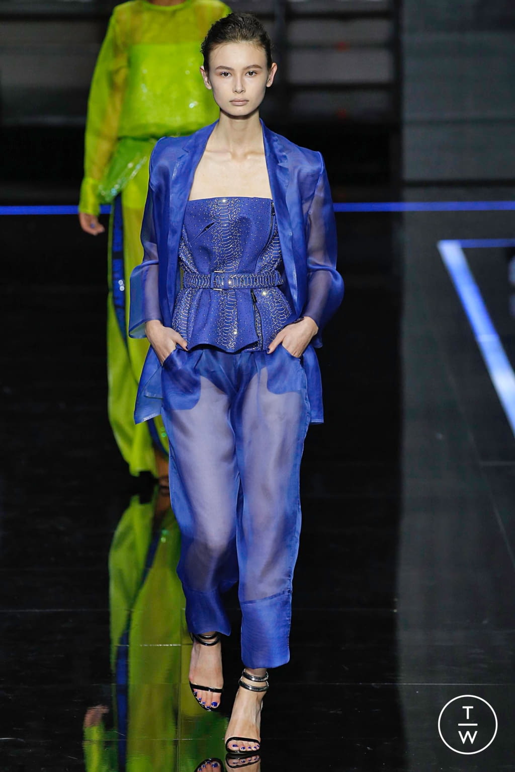 Fashion Week Milan Spring/Summer 2019 look 162 from the Emporio Armani collection womenswear