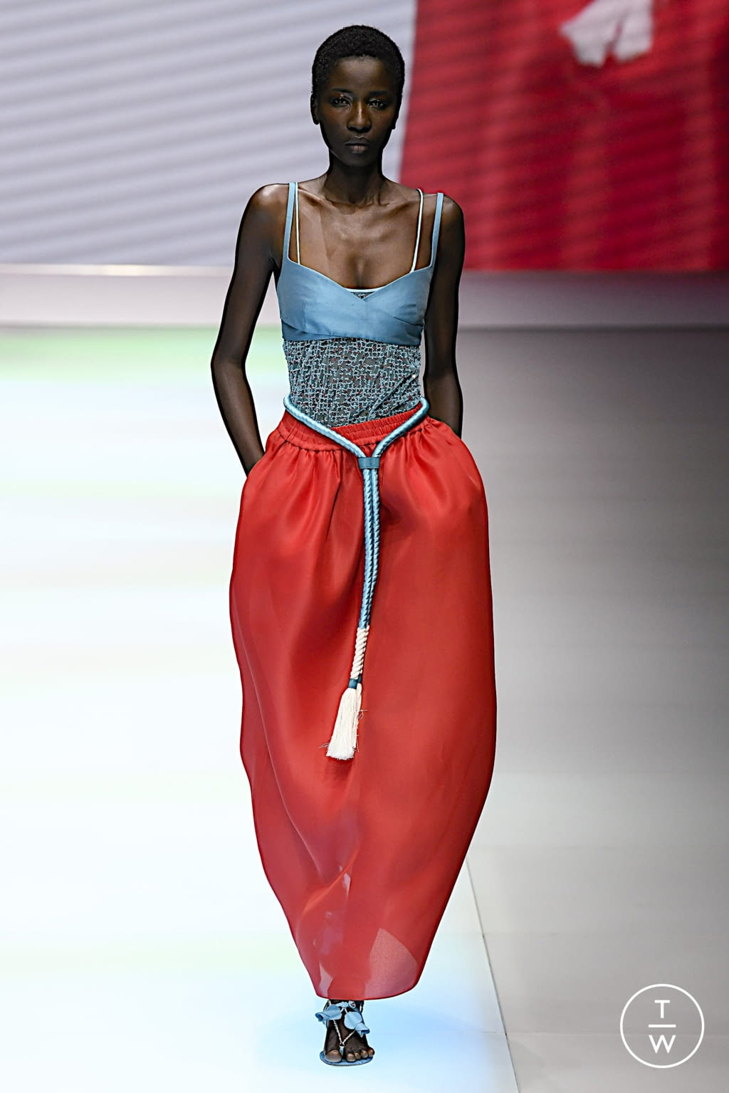 Fashion Week Milan Spring/Summer 2022 look 118 from the Emporio Armani collection womenswear