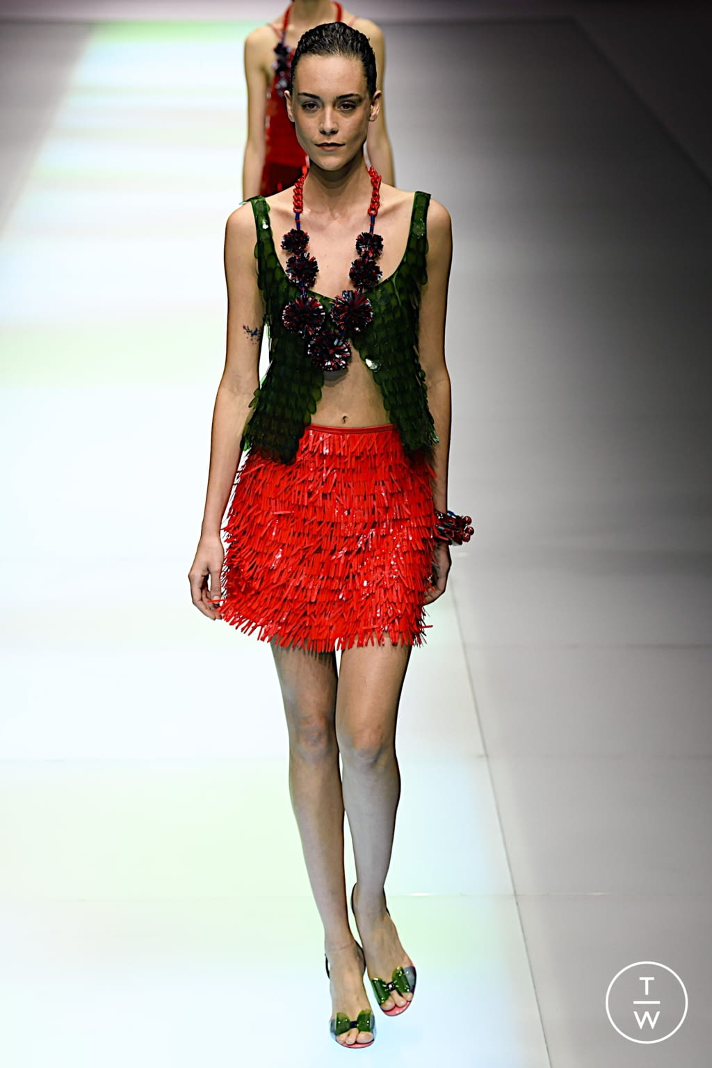 Fashion Week Milan Spring/Summer 2022 look 125 from the Emporio Armani collection womenswear
