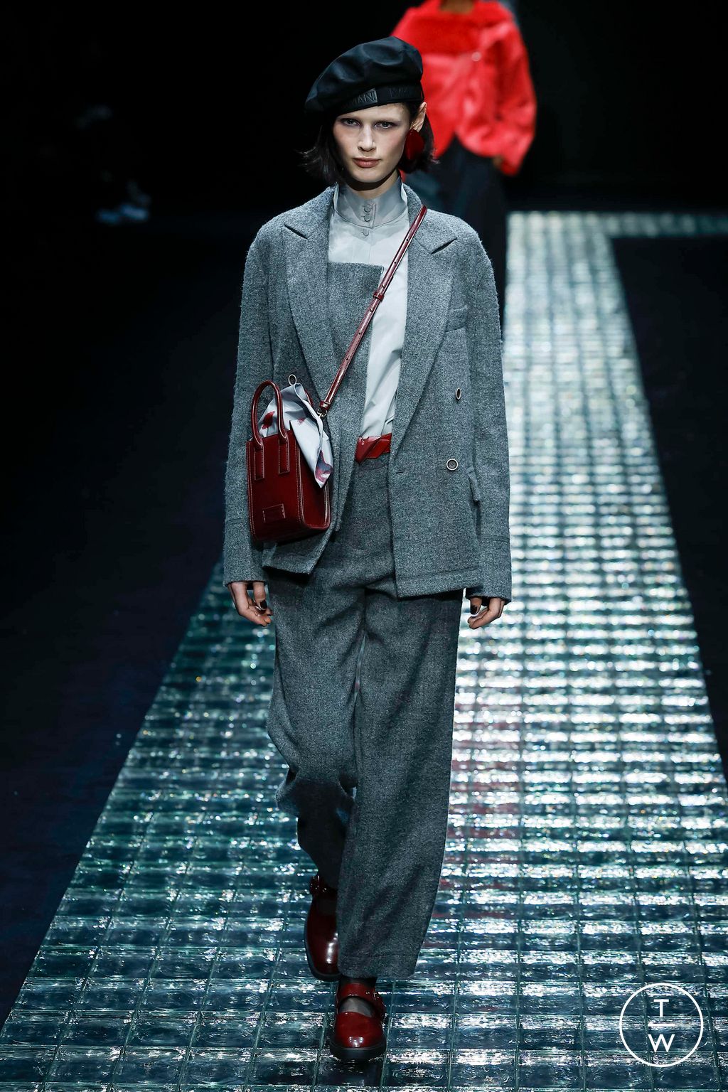 Fashion Week Milan Fall/Winter 2024 look 4 from the Emporio Armani collection 女装