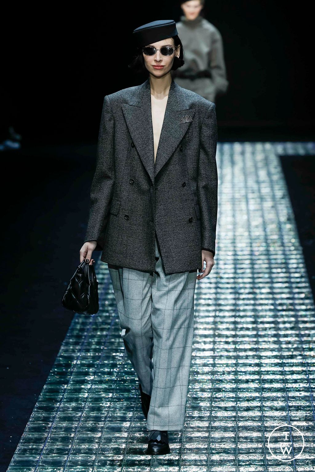 Fashion Week Milan Fall/Winter 2024 look 14 from the Emporio Armani collection womenswear