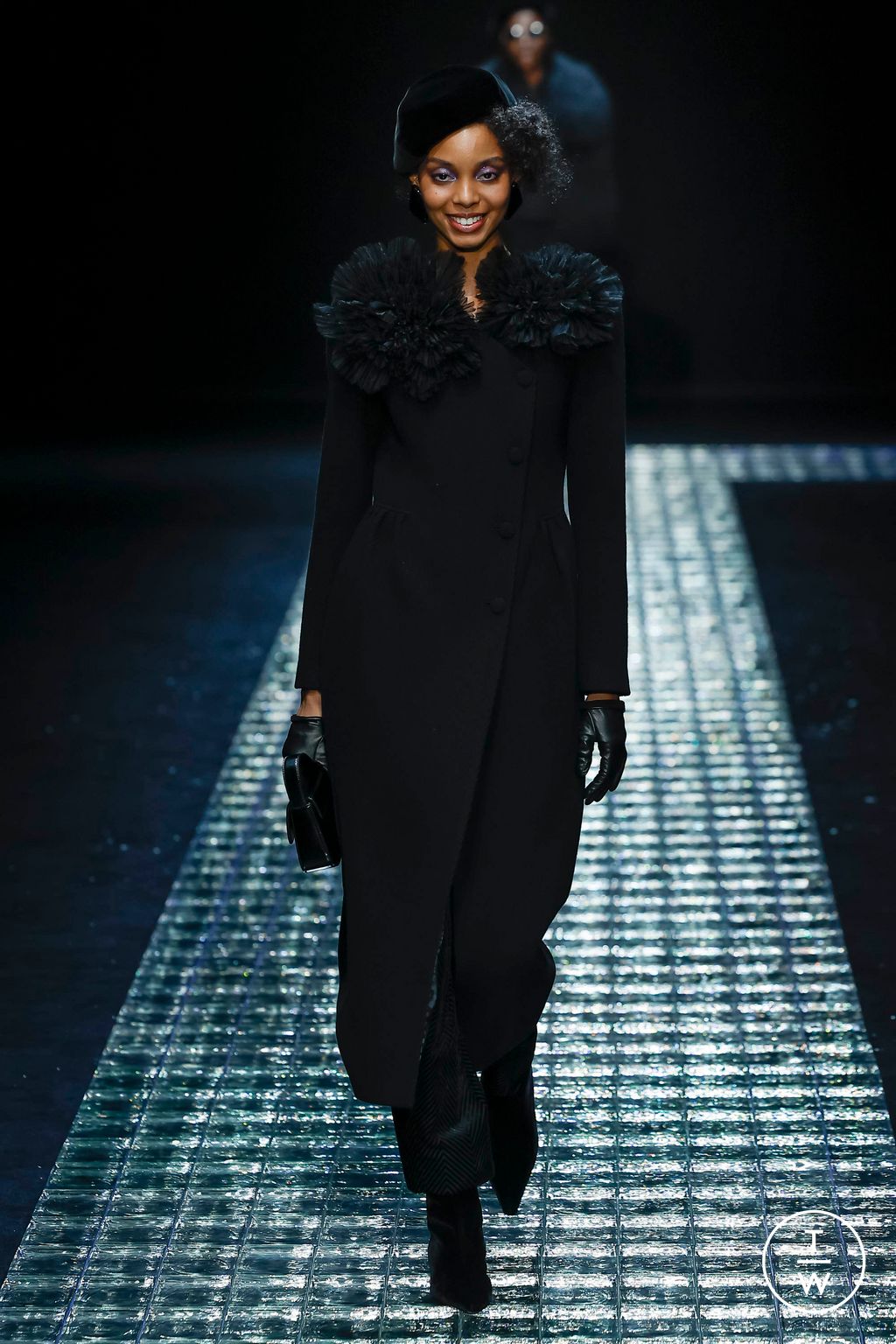 Fashion Week Milan Fall/Winter 2024 look 24 from the Emporio Armani collection womenswear