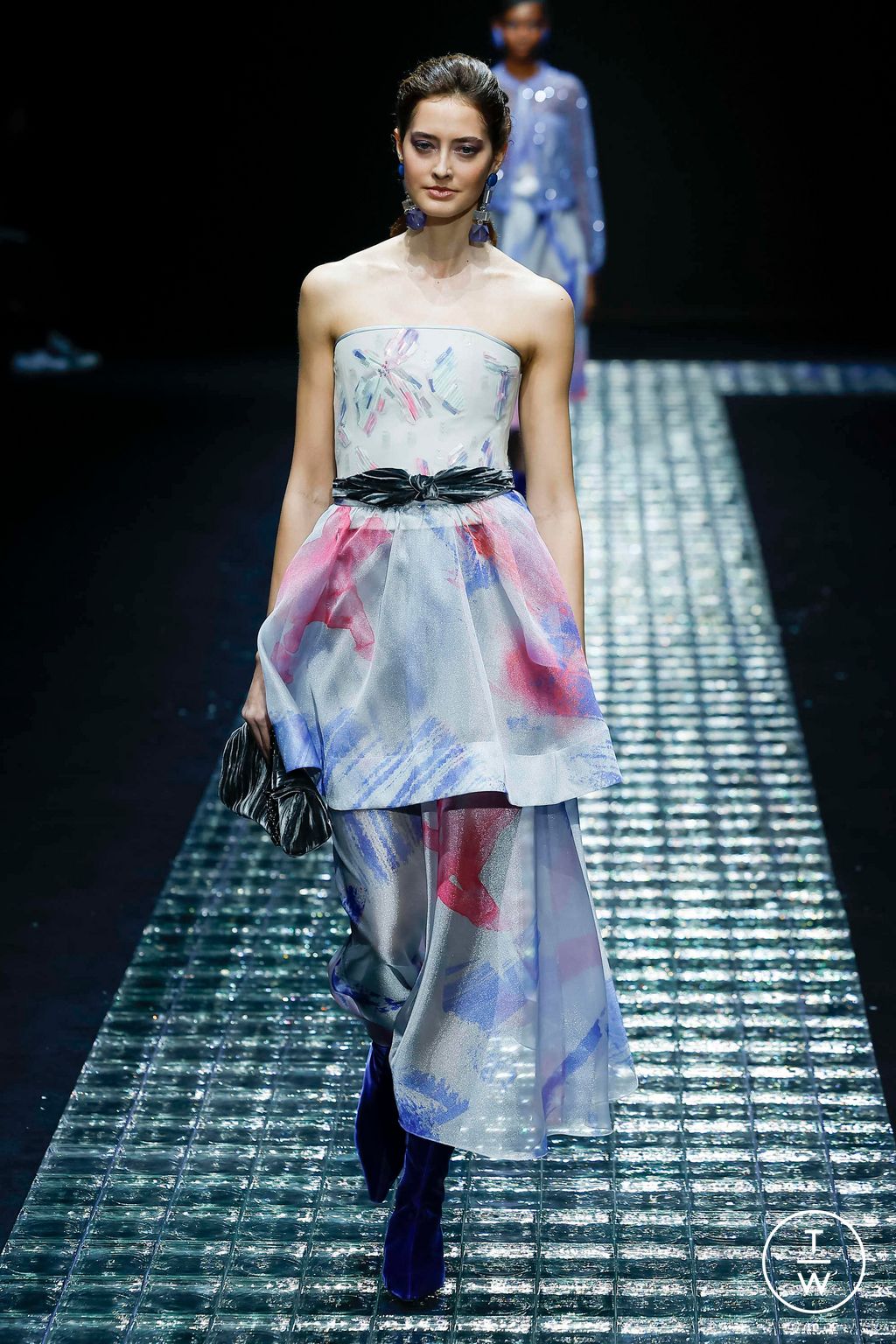 Fashion Week Milan Fall/Winter 2024 look 62 from the Emporio Armani collection 女装