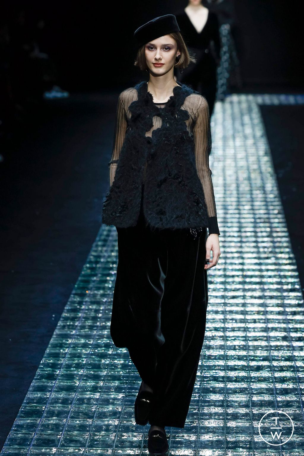 Fashion Week Milan Fall/Winter 2024 look 67 from the Emporio Armani collection womenswear