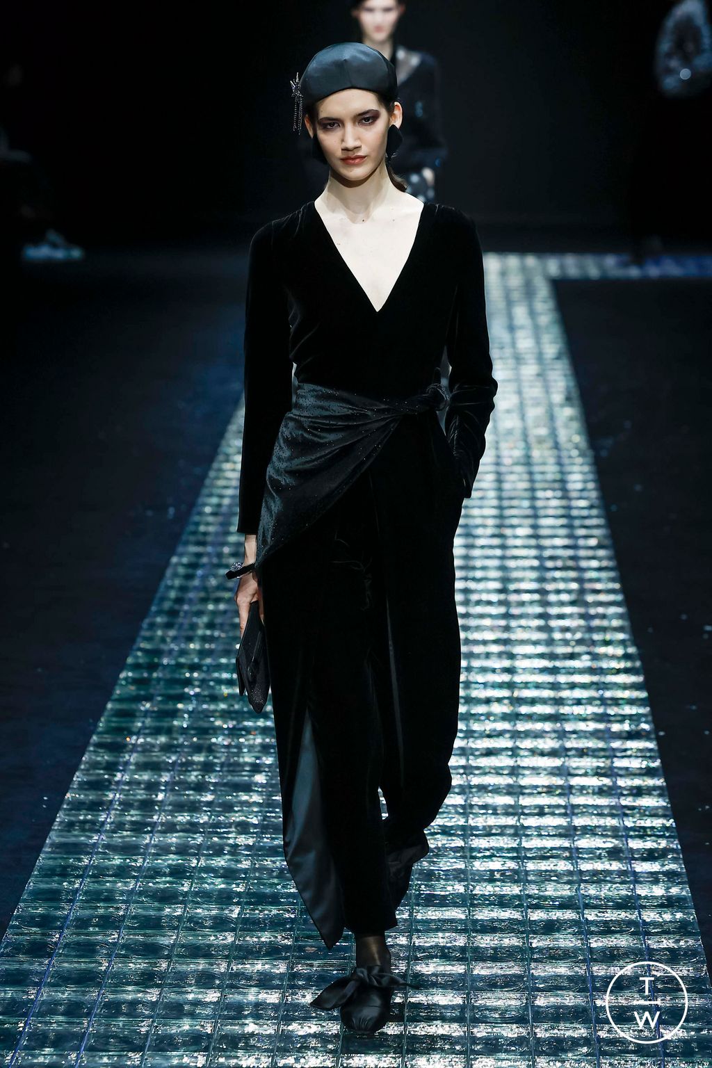 Fashion Week Milan Fall/Winter 2024 look 68 from the Emporio Armani collection womenswear