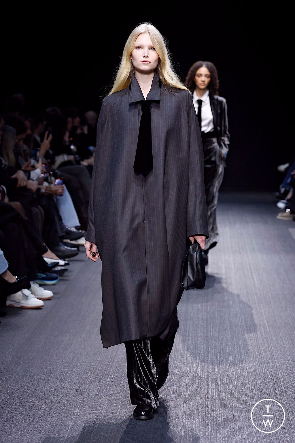 Fashion Week Milan Fall/Winter 2025 look 2 from the Emporio Armani collection womenswear