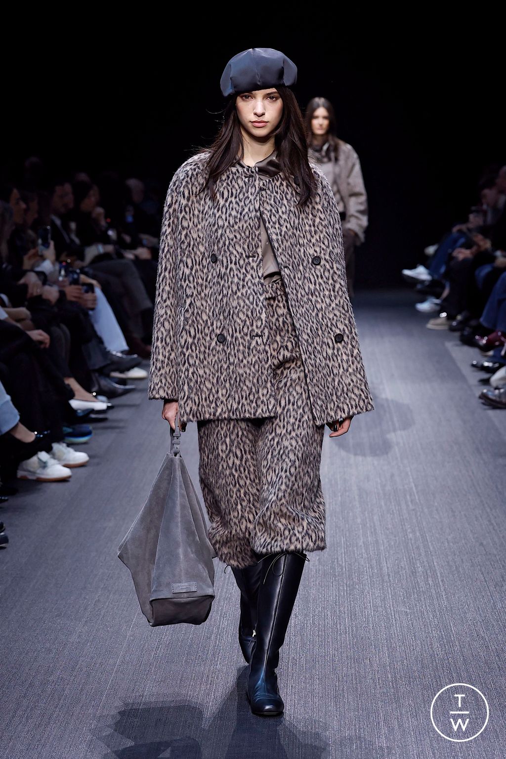 Fashion Week Milan Fall/Winter 2025 look 11 from the Emporio Armani collection womenswear