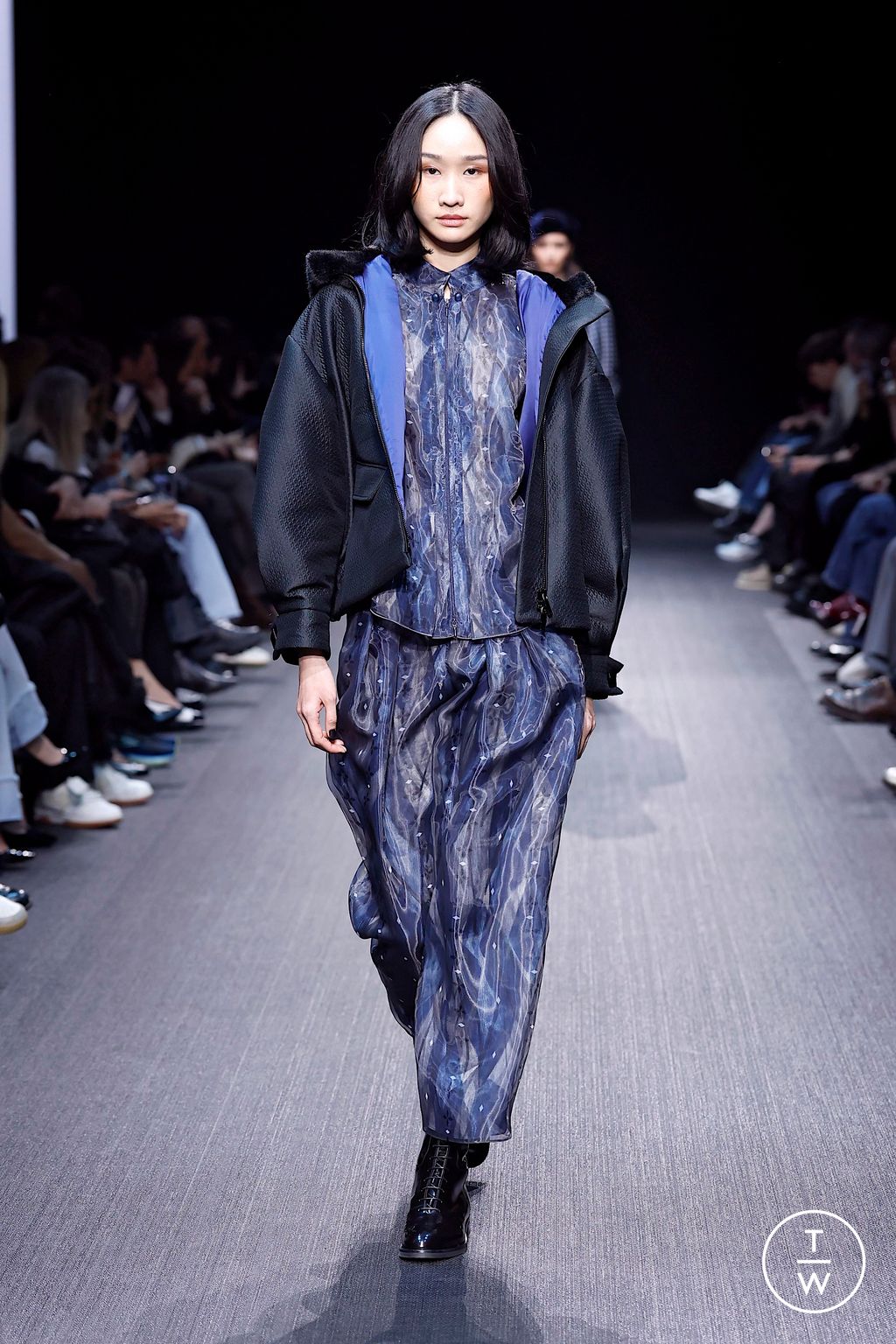Fashion Week Milan Fall/Winter 2025 look 29 from the Emporio Armani collection womenswear