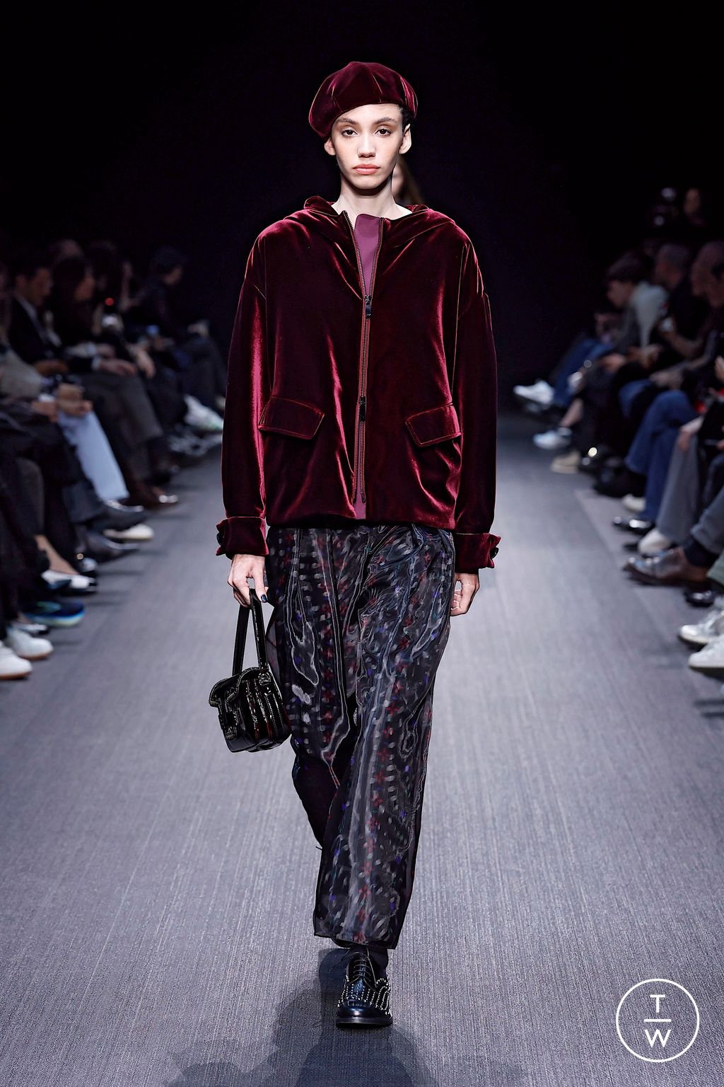 Fashion Week Milan Fall/Winter 2025 look 36 from the Emporio Armani collection womenswear
